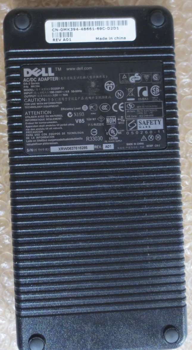 Dell DA-2 USFF Power supply Optiplex 745 755 D220P-01 MK394/M8811 AC ADAPTER