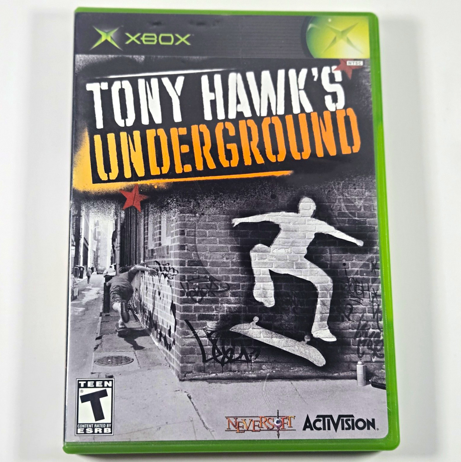 Tony Hawk\'s Underground Xbox Game (Microsoft Xbox, 2003) w/Manual CIB Tested