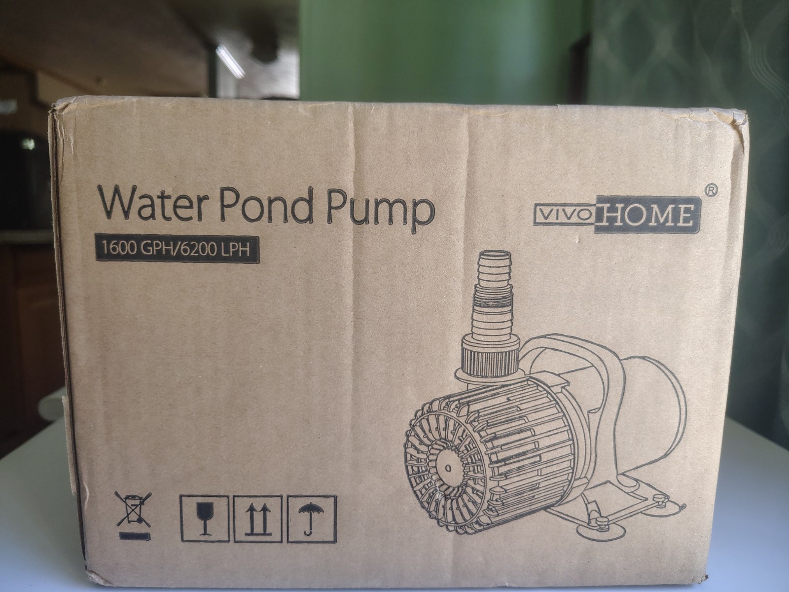 Submersible Water Pump for Koi Pond Pool Fish VIVOHOME  100W 1600GPH
