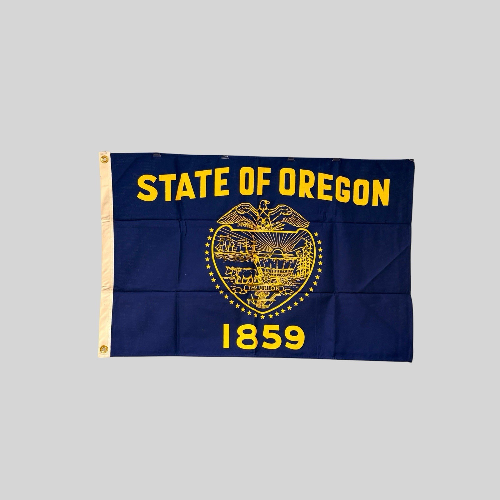 1950-60s Vintage Cotton State Flag Of Oregon Beaver USA 2 X 3’ 1950-60s Vintage Cotton State Flag Of Oregon Beaver USA 2 X 3’