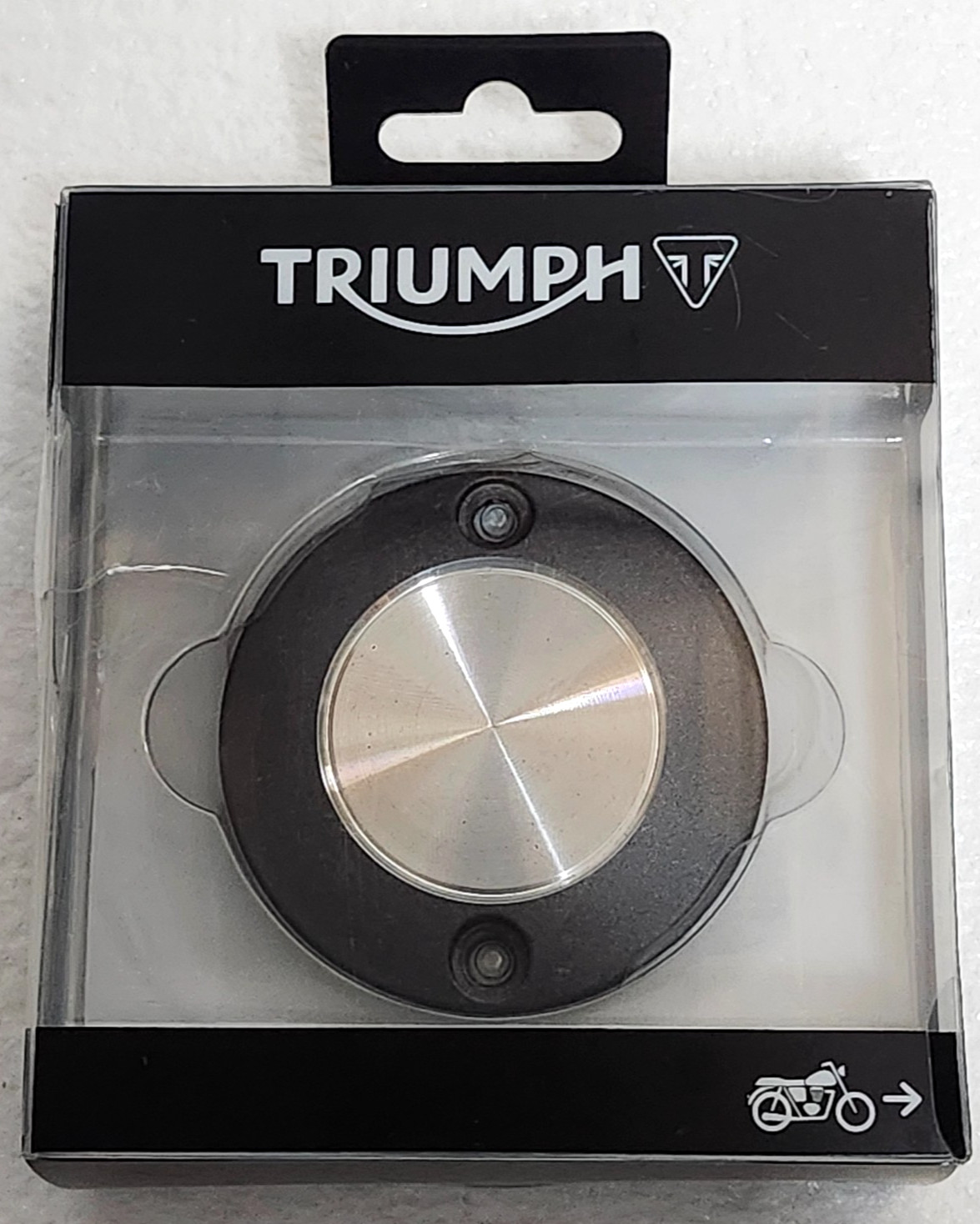 New OEM Triumph Bonneville Bobber, Thruxton, Alternator Badge Cover # T1269017