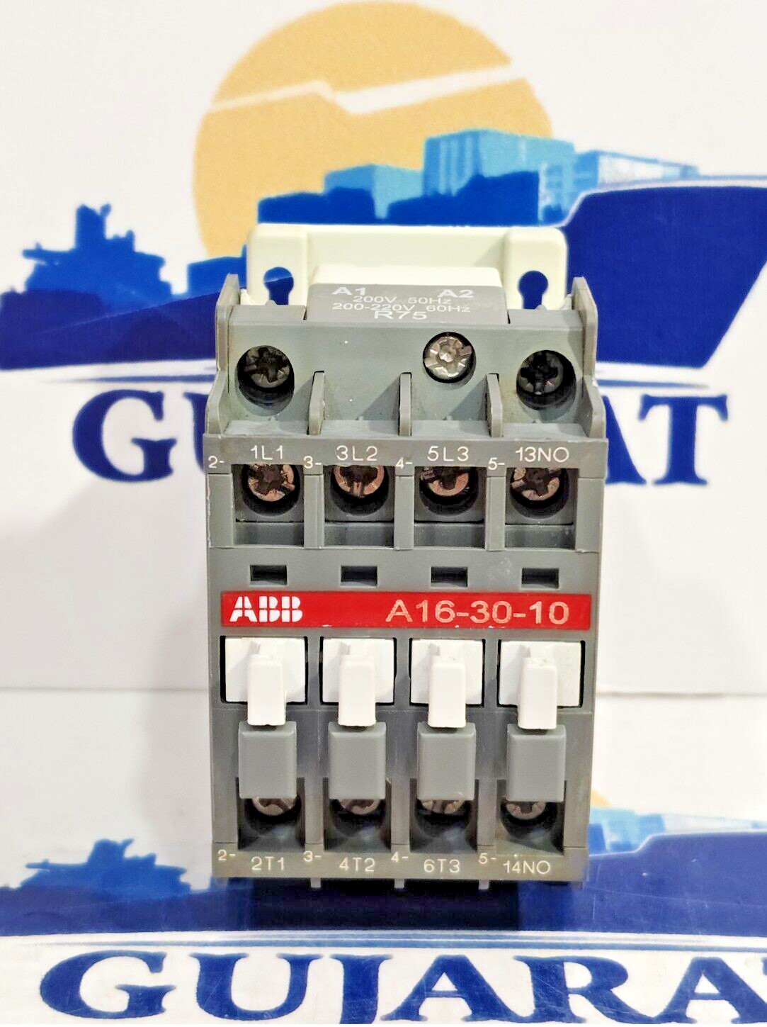 ABB  Contactor A16-30-10  Coil 200-220VAC 50/60Hz [ BOX NOT AVAILABLE ] FRANCE