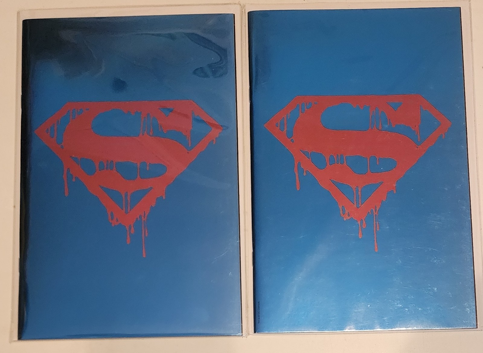 SUPER-MAN #75 BTC BLUE FOIL LOGO VIRGIN VARAINT LTD 1000 (2) AVAILABLE SUPER-MAN #75 BTC BLUE FOIL LOGO VIRGIN VARAINT LTD 1000 (2) AVAILABLE