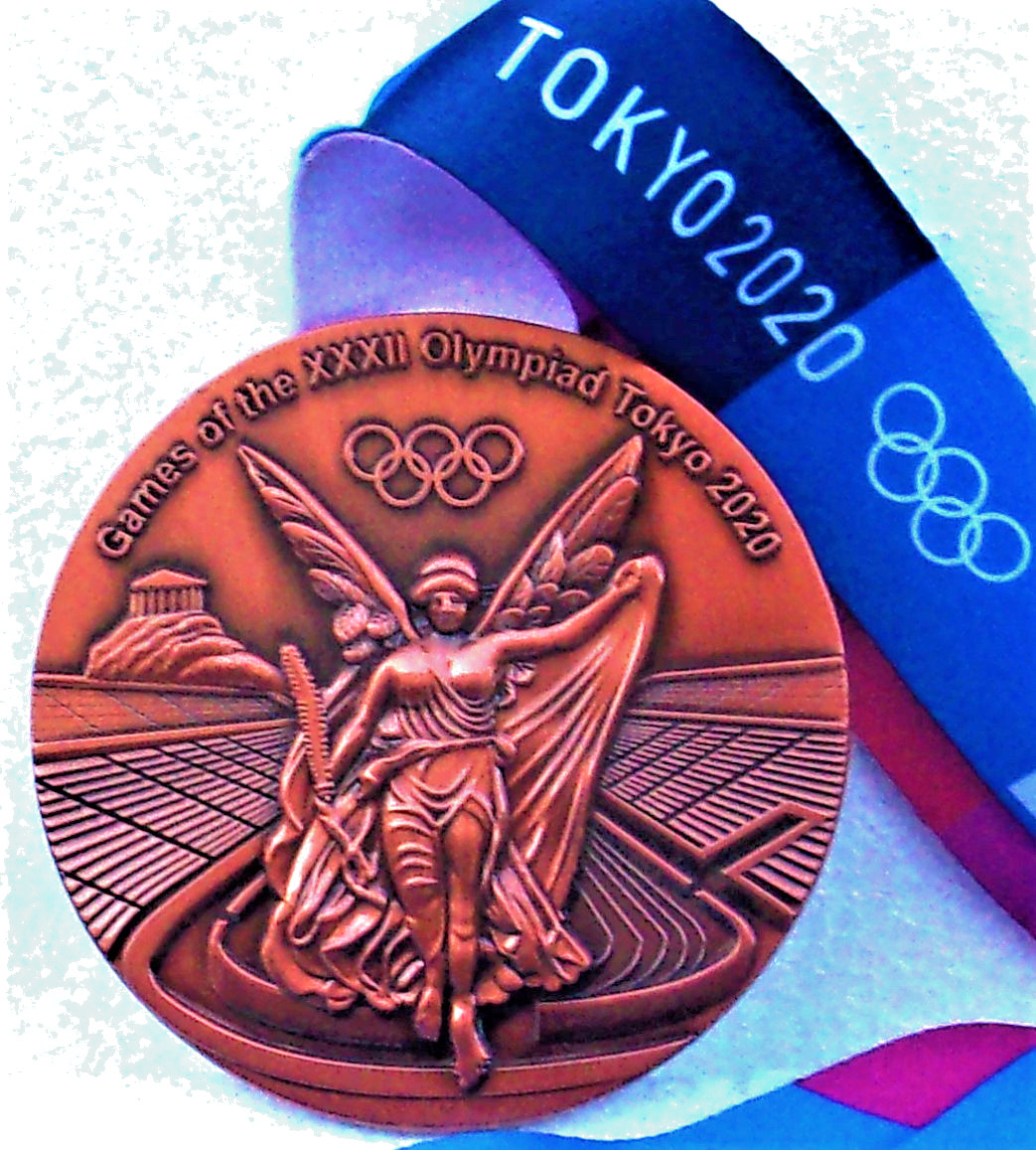 2020 Tokyo Japan Summer Games Commemorative Bronze Medallion 3.5\