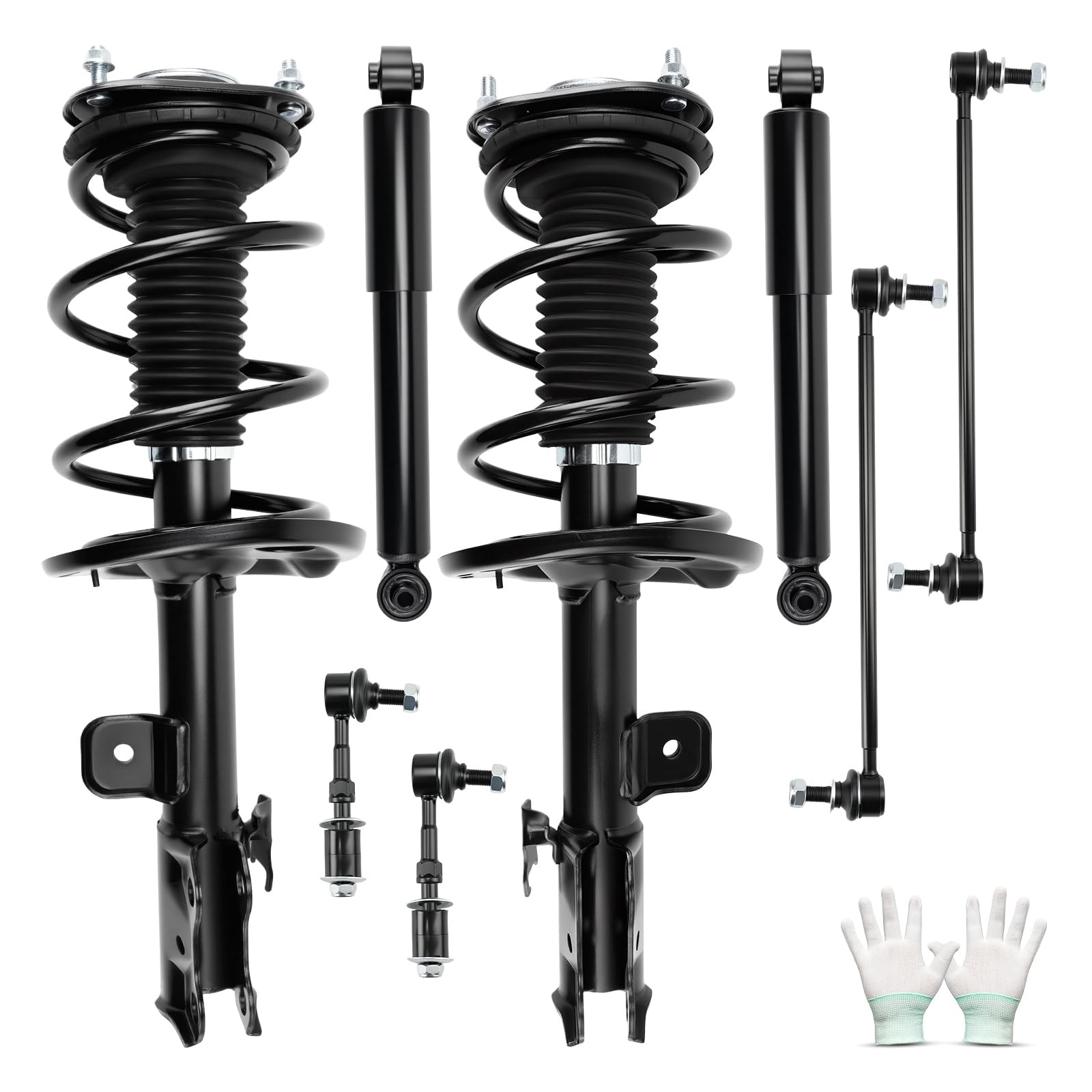 Complete 8 PCS Full Struts Shocks Assembly Set for 2006-2012 Toyota RAV4