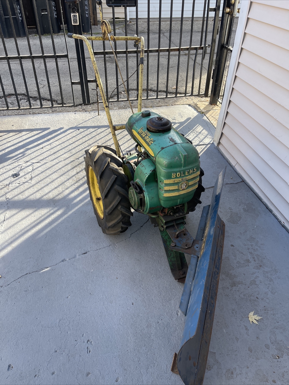 Vintage Bolens Super Versamatic Walk Behind Tractor with Kohler K-91 For Repair