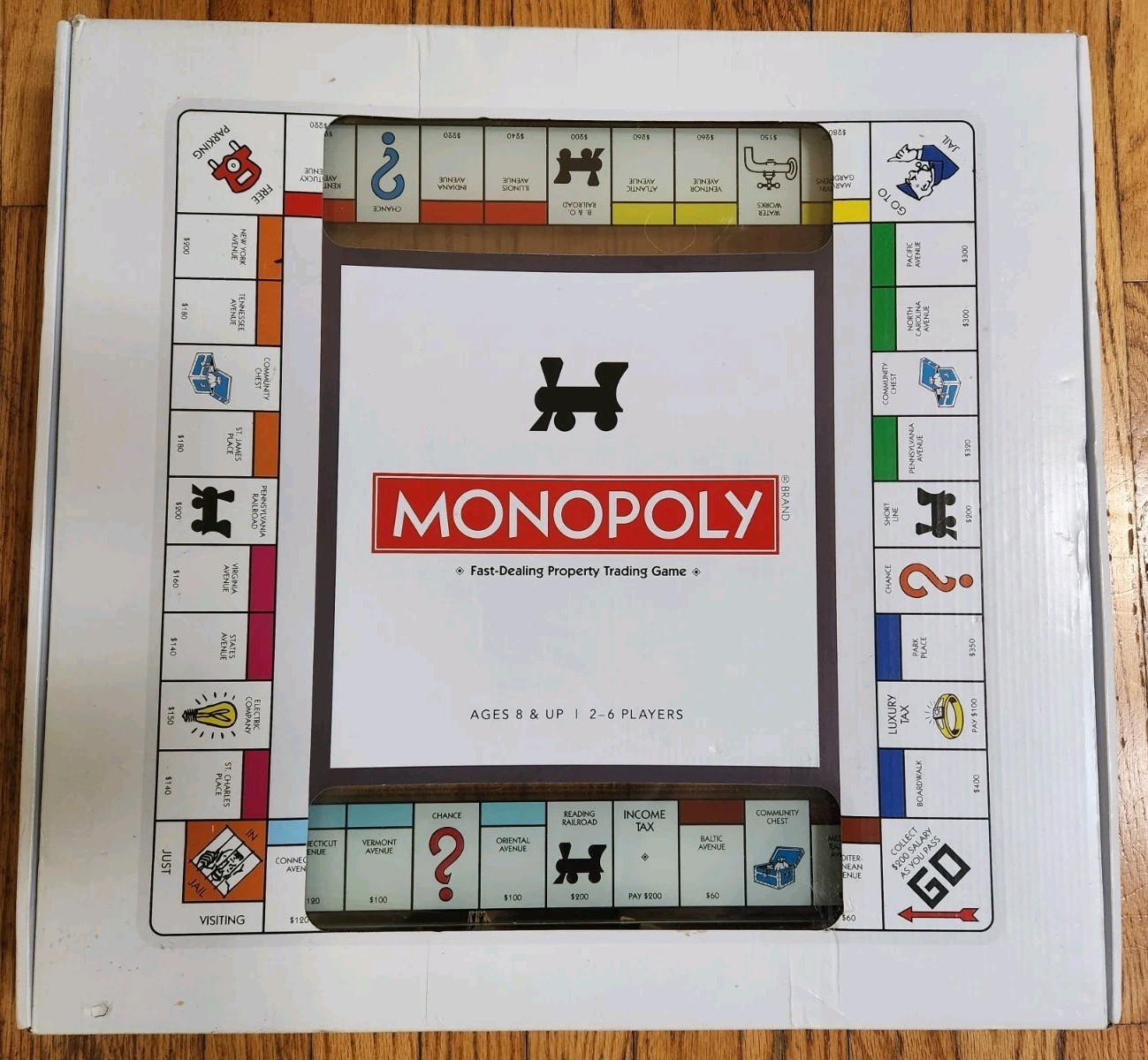 NEW Monopoly Deluxe Tempered Glass Game Board Translucent Houses WS Game Co NEW Monopoly Deluxe Tempered Glass Game Board Translucent Houses WS Game Co