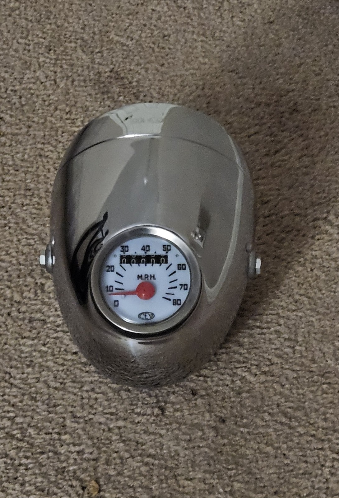 NOS Benelli Dynamo buzzer Complete Headlight with speedometer NOS Benelli Dynamo buzzer Complete Headlight with speedometer