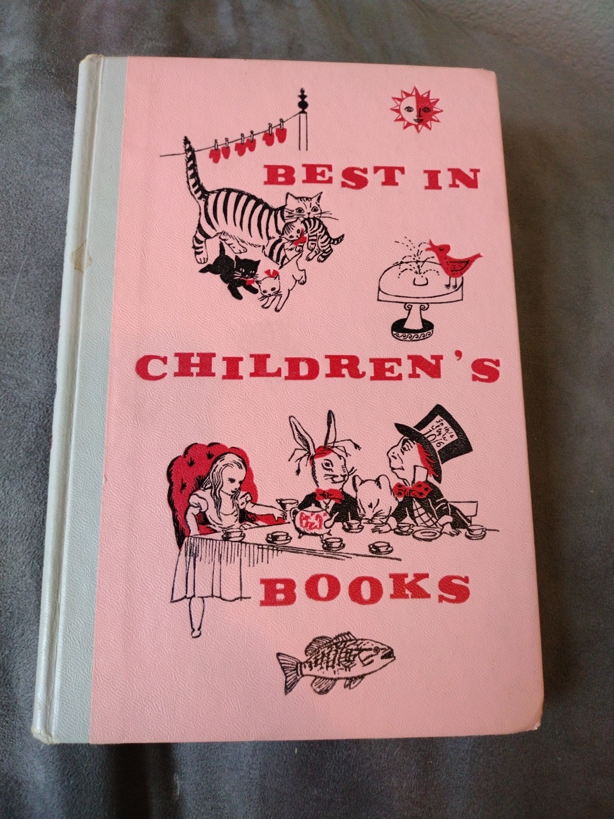 Vintage 1958 Best In Children\'s Books Vol 12 Alice In Wonderland Hardcover
