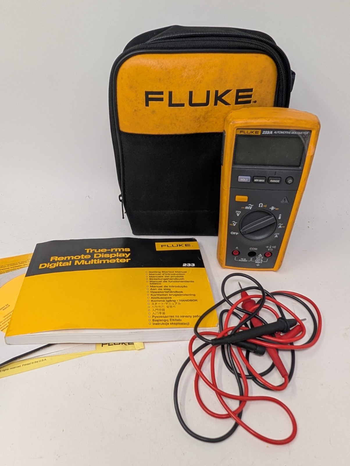 Fluke 233/A Remote Display Automotive Digital Multimeter Kit