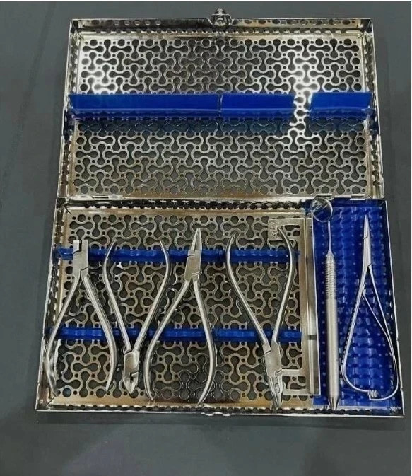 Lot Of 6 Pcs Hu-Friedy Orthodontics Pliers  With Cassette