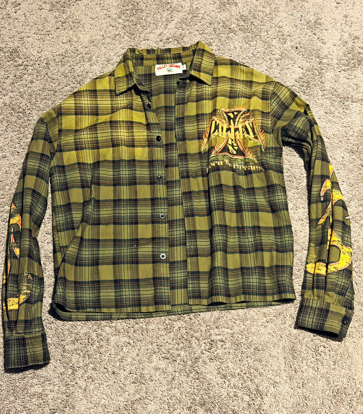 Vale Forever Green and Black Plaid Flannel