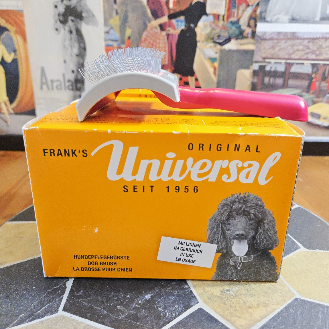 Frank\'s Universal Original Dog Grooming Brushes Lot Of 4 Made in Germany 