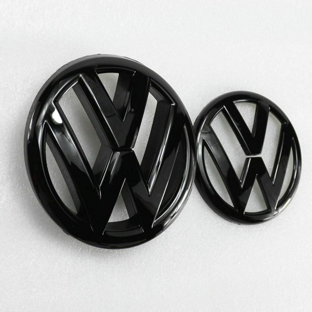 Glossy Black Front and Rear Badge Emblem for VW Volkswagen MK6 GTI GOLF6 set