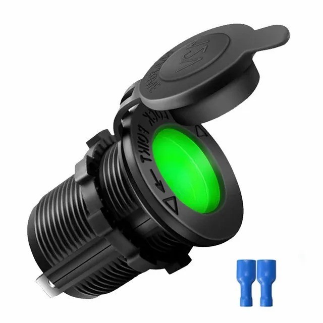 12V Waterproof Car Motorcycle Boat Cigarette Lighter Socket Power Plug Outlet