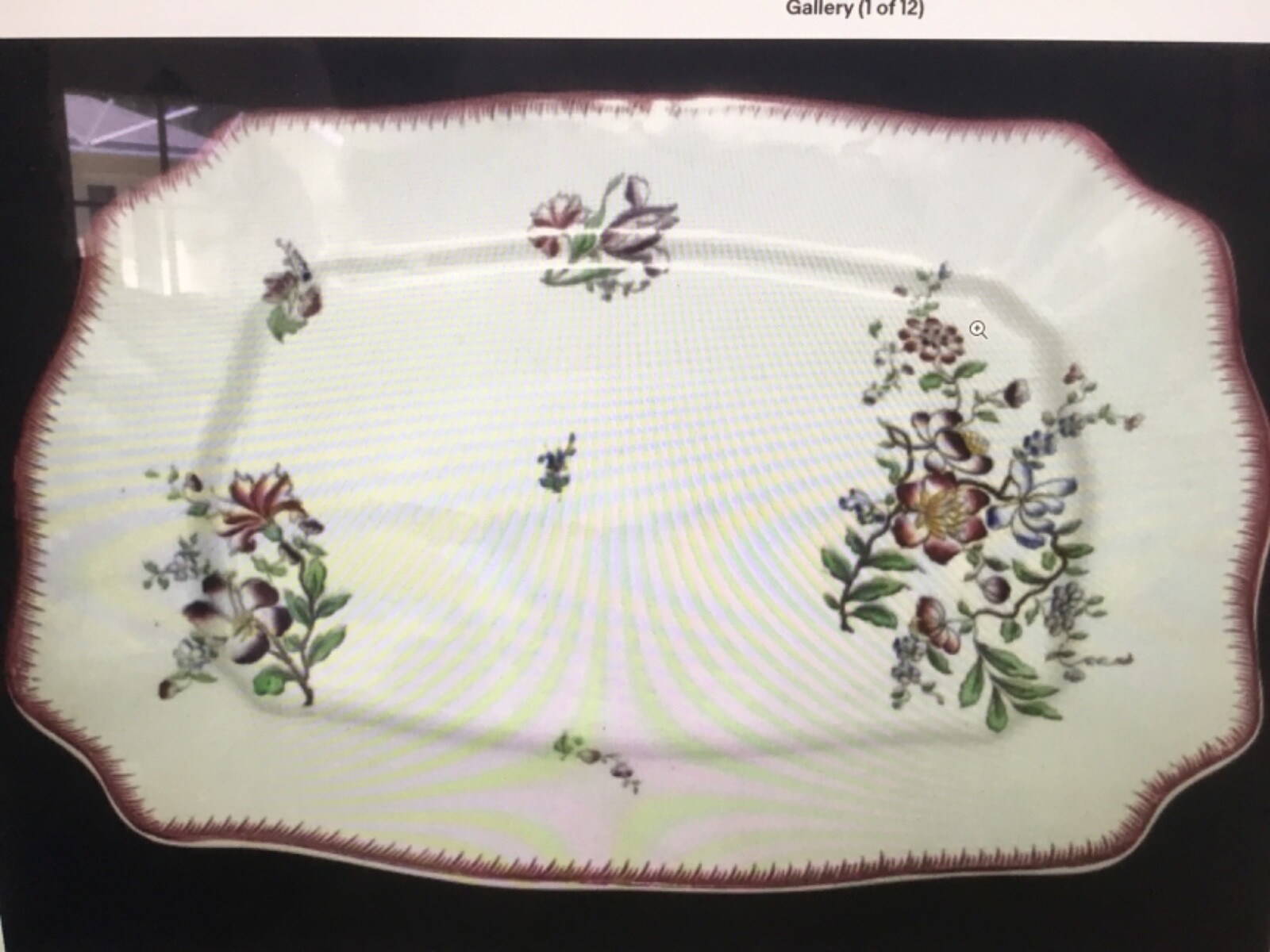 Antique French Faience Huge Serving Platter Antique French Faience Huge Serving Platter