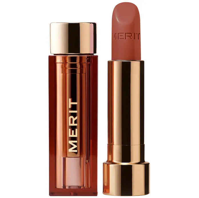 NIB 100% Authentic MERIT Signature Lip Lightweight Lipstick,6 shades,0.10oz/3g