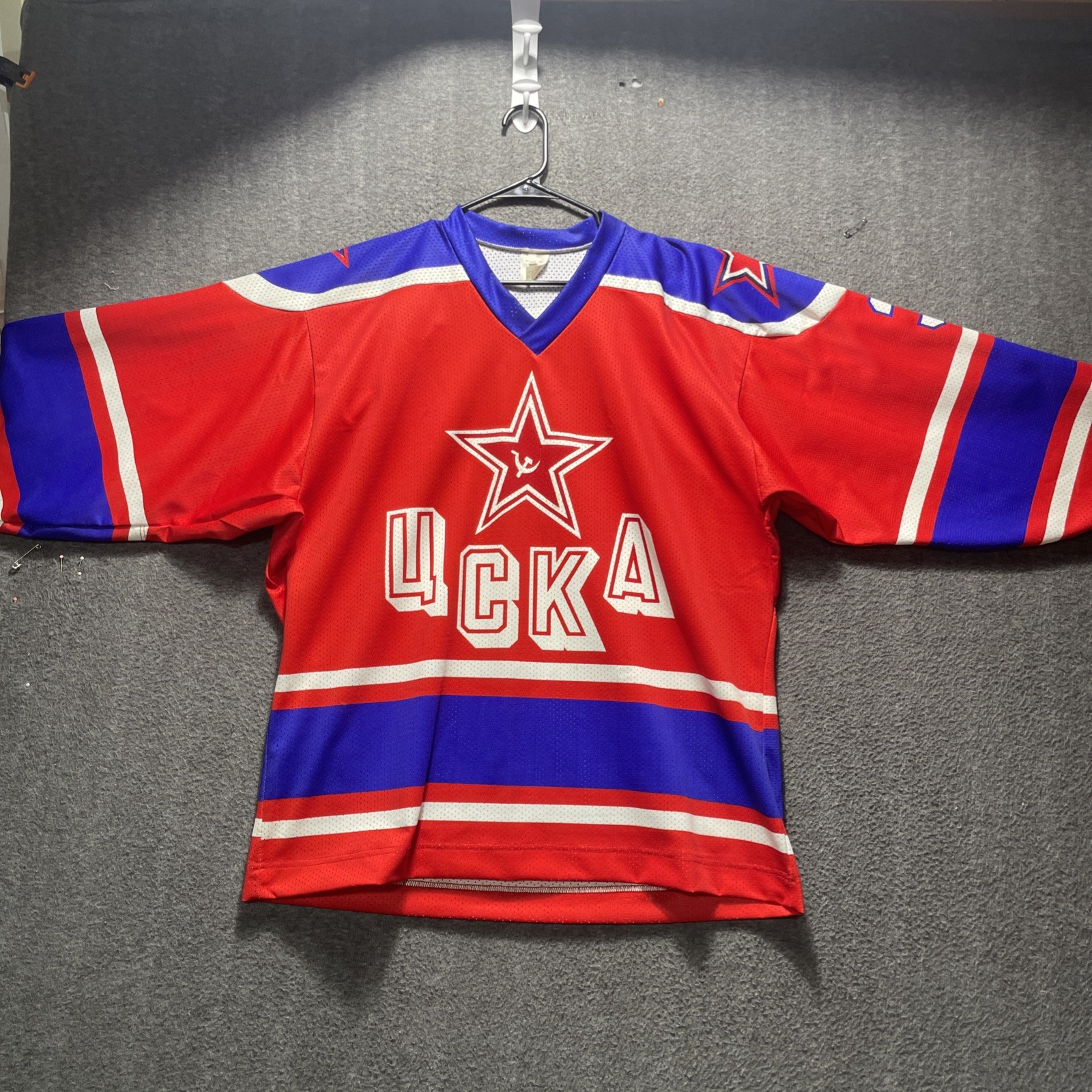 4CKA Moscow Hockey Jersey Size 48 Medium Red Army Soviet Union Russia 4CKA Moscow Hockey Jersey Size 48 Medium Red Army Soviet Union Russia