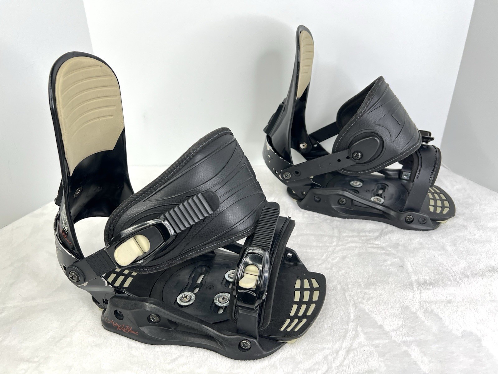 Vtg Drake Mikey Leblanc Snowboard Bindings Pro Model Black Italy Size Large Rare Vtg Drake Mikey Leblanc Snowboard Bindings Pro Model Black Italy Size Large Rare