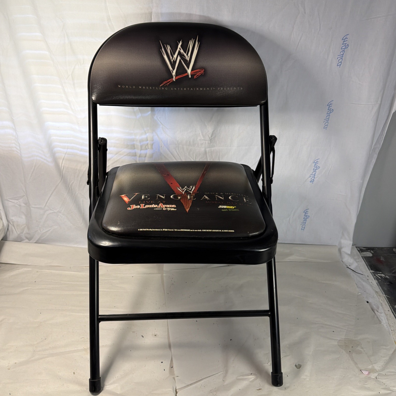 WWE 2002 VENGEANCE Ringside VIP Chair July 21 WWE 2002 VENGEANCE Ringside VIP Chair July 21