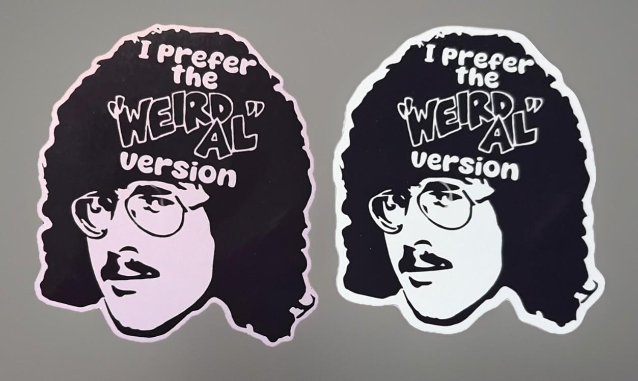 Weird Al — I Prefer the Weird Al Version Custom Sticker (4 Pack)