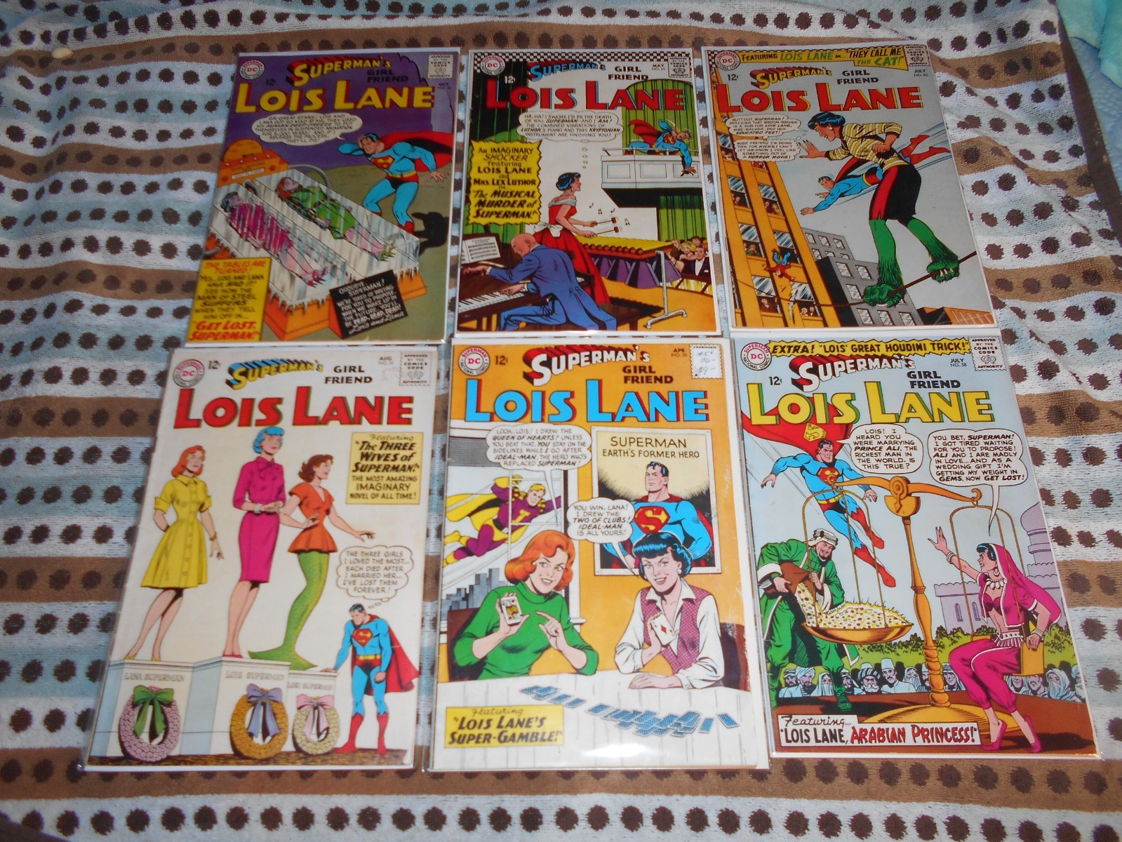 Superman's Girlfriend Lois Lane (Lot of 6) #51 56 58 60 65 66 Fine-(4.5-7.0)