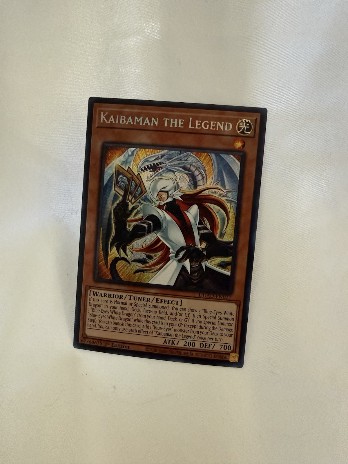 Lightly Played, English Yu Gi Oh Kaibaman the Legend - DUAD-EN021 - Secret Rare Lightly Played, English Yu Gi Oh Kaibaman the Legend - DUAD-EN021 - Secret Rare