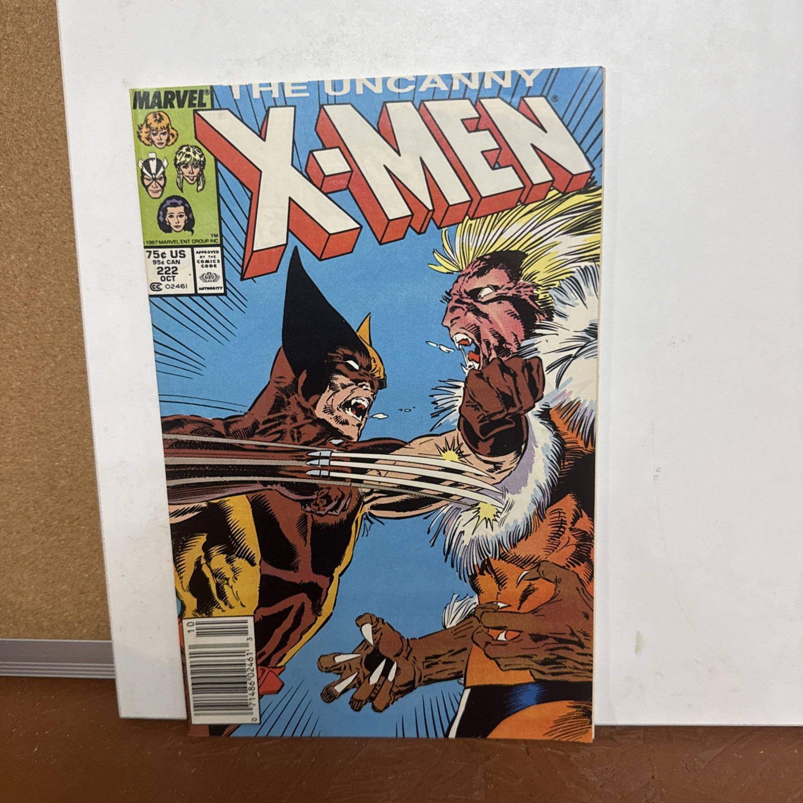 The Uncanny X-Men #222 Newsstand Variant (Marvel Comics October 1987)