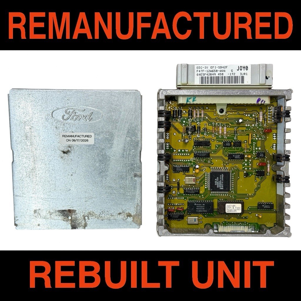 94-95 Ford F150 Bronco 5.0 M/T PCM ECM Engine Computer Module F4TF-12A650-AVA 94-95 Ford F150 Bronco 5.0 M/T PCM ECM Engine Computer Module F4TF-12A650-AVA