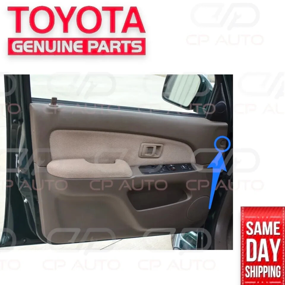 95 - 01 TOYOTA TACOMA INTERIOR DOOR PANEL TRIM CLIPS BROWN OAK OEM NEW