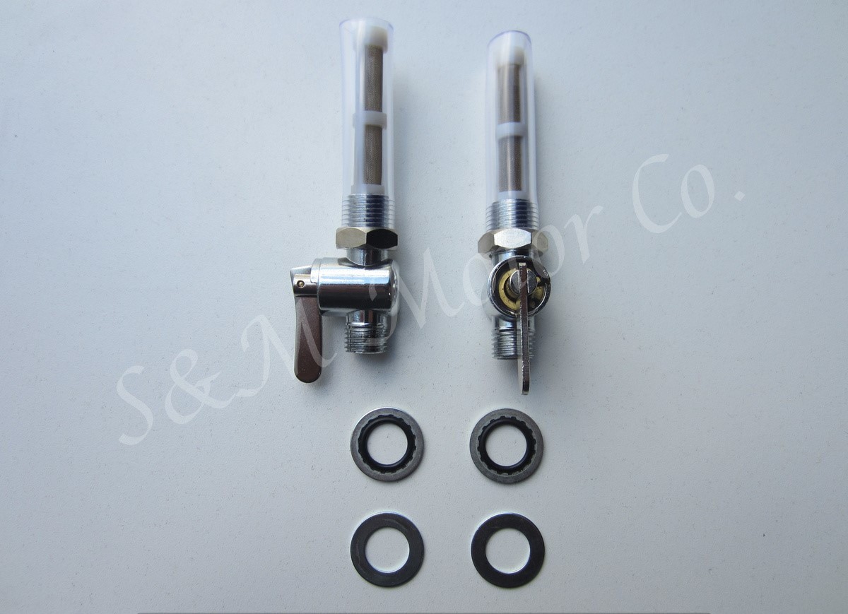 FUEL PETROL GAS TANK TAP VALVE PETCOCK SET TRIUMPH BSA T100 T120 TR6 TR7 650 750
