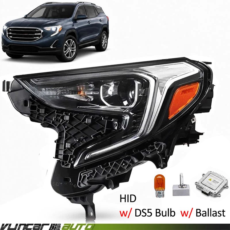 For GMC Terrain 2018-2021 HID/Xenon w/ LED DRL Headlight w/ Bulb Left Driver LH For GMC Terrain 2018-2021 HID/Xenon w/ LED DRL Headlight w/ Bulb Left Driver LH