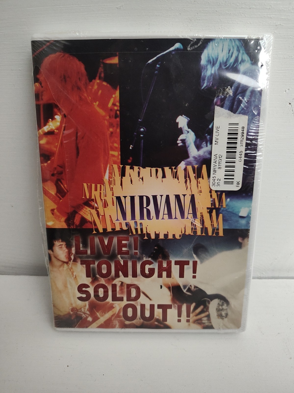 Nirvana Live Tonight Sold Out DVD New Sealed Kurt Cobain Concert Music Video