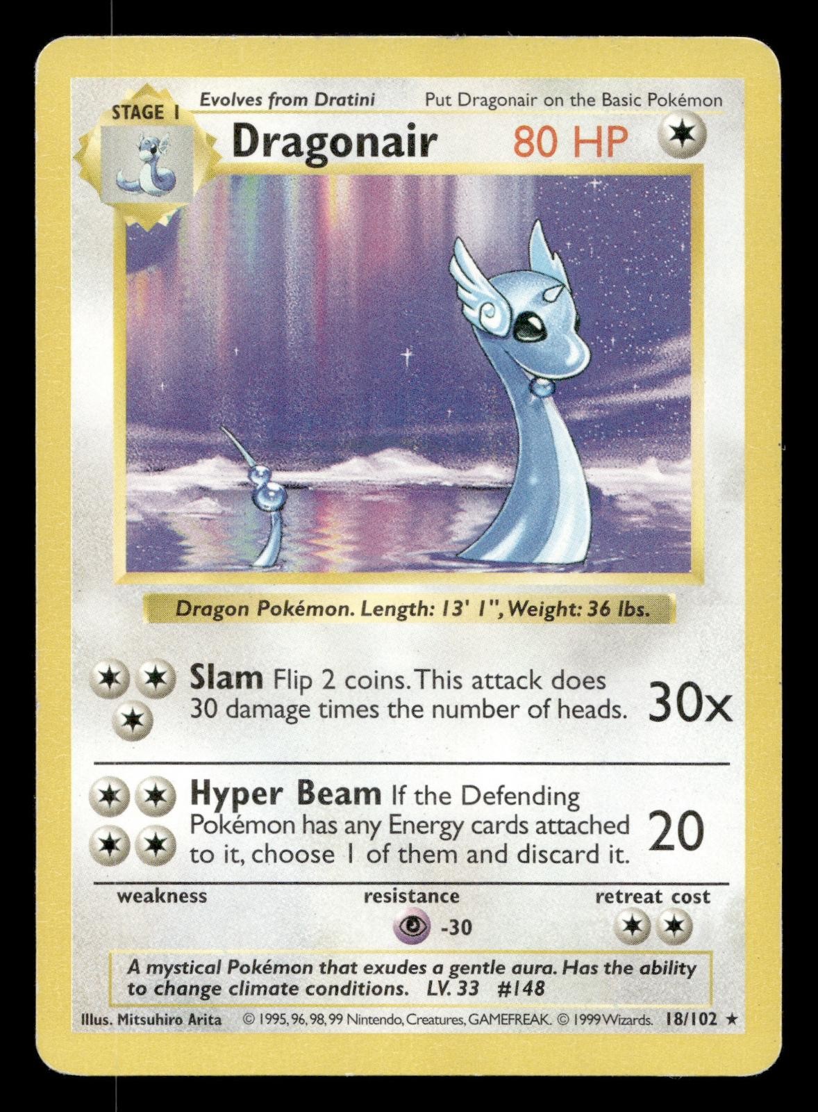 Dragonair 18/102 Base Set Unlimited Pokemon NM