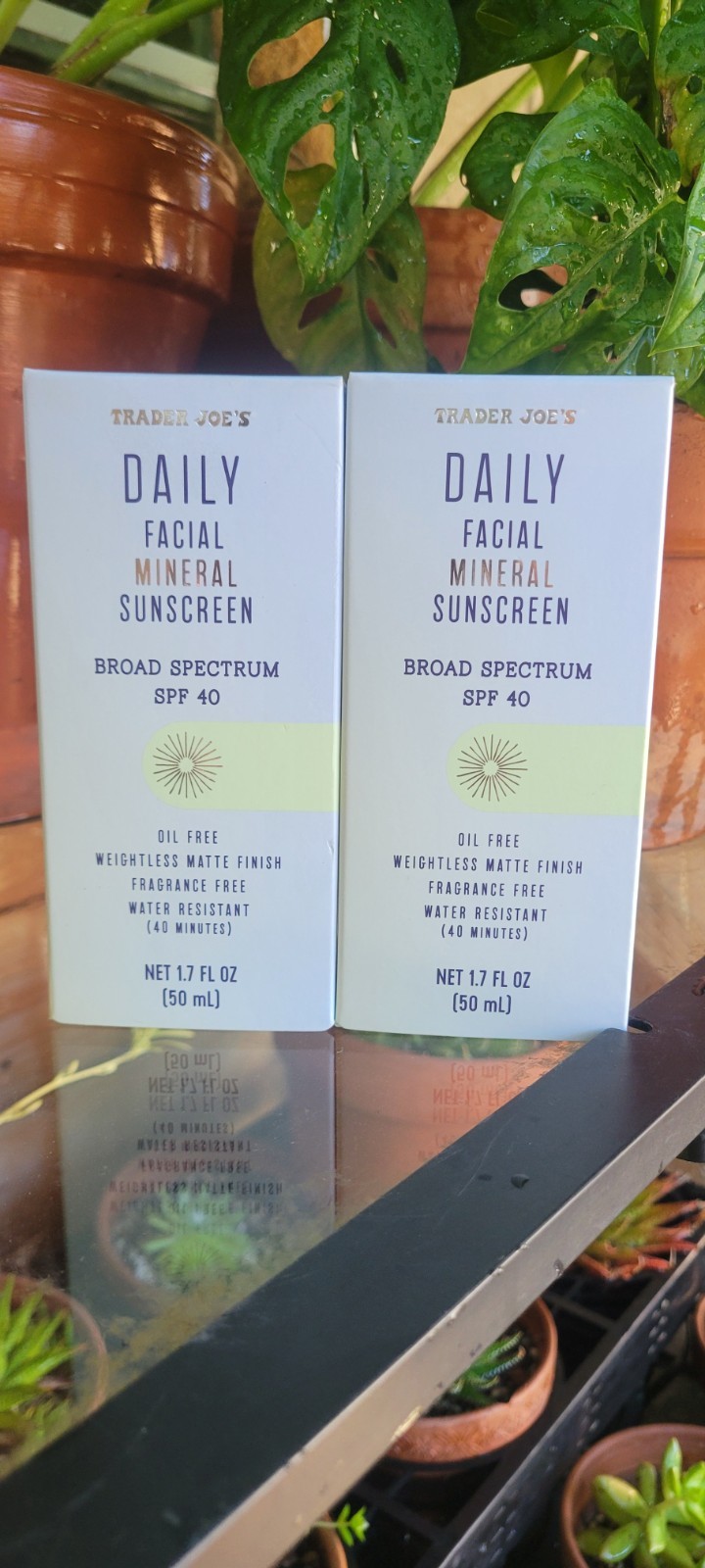 2-Pack Trader Joe\'s Daily Facial Mineral Sunscreen SPF 40 2-Pack Trader Joe\'s Daily Facial Mineral Sunscreen SPF 40
