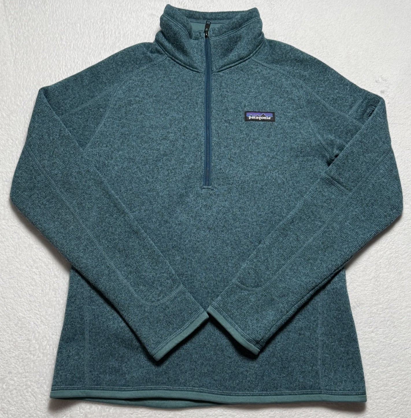 Patagonia Better Sweater Women’s Small Teal 1/4 Zip Jacket Outdoor Long Sleeve