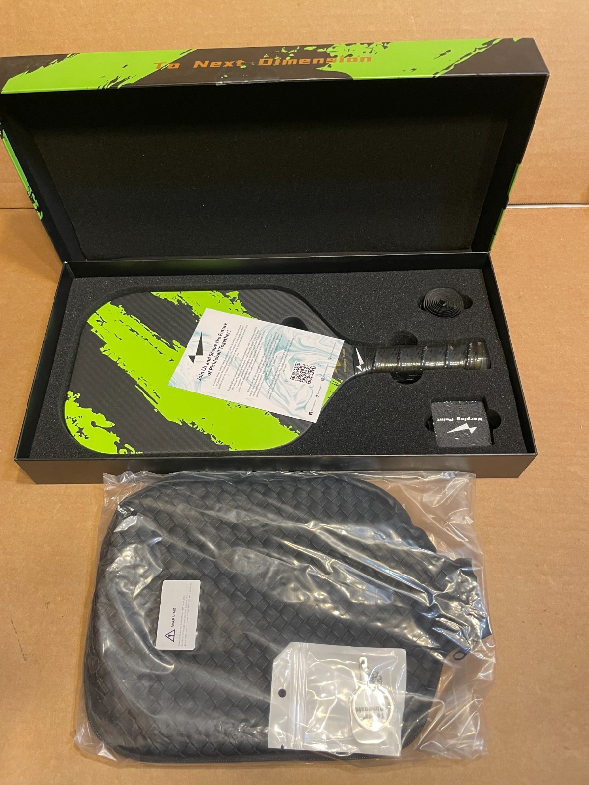 Warping Point Ascent Carbon Fiber 16mm (Green) Pickleball Paddle USAPA Warping Point Ascent Carbon Fiber 16mm (Green) Pickleball Paddle USAPA