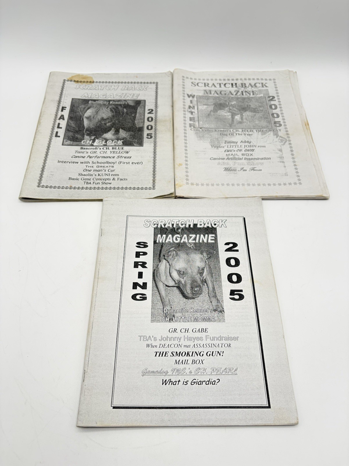 3 Scratch Back Magazine 2005 Spring Fall Winter Pit Bull APBT Gamedog CH Blood 3 Scratch Back Magazine 2005 Spring Fall Winter Pit Bull APBT Gamedog CH Blood