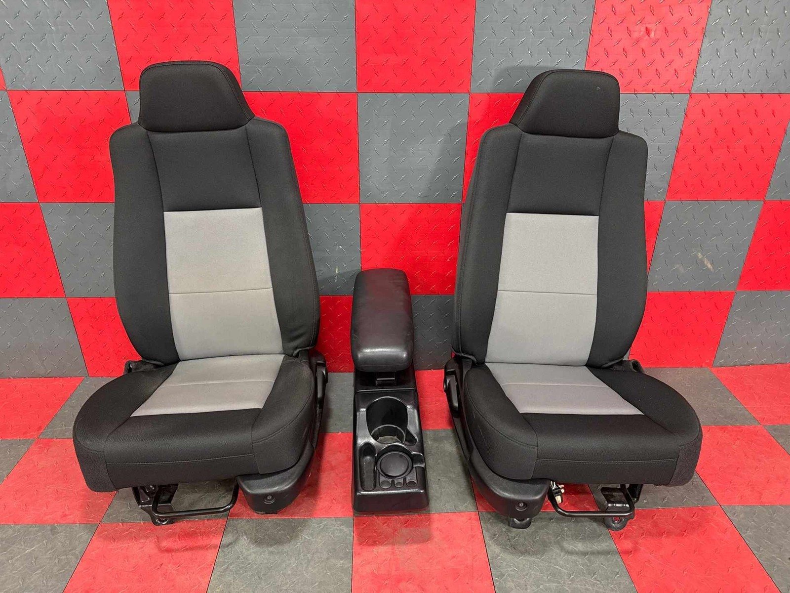 2007-2009 Ford Ranger LH Driver Manual Front Seat Cloth Flint Set Of 3