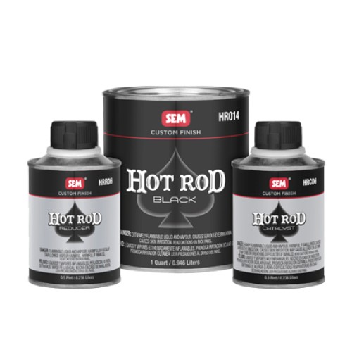 SEM HR010 Hot Rod Black Kit, Matte Black Single Stage Topcoat System, Quart Kit SEM HR010 Hot Rod Black Kit, Matte Black Single Stage Topcoat System, Quart Kit