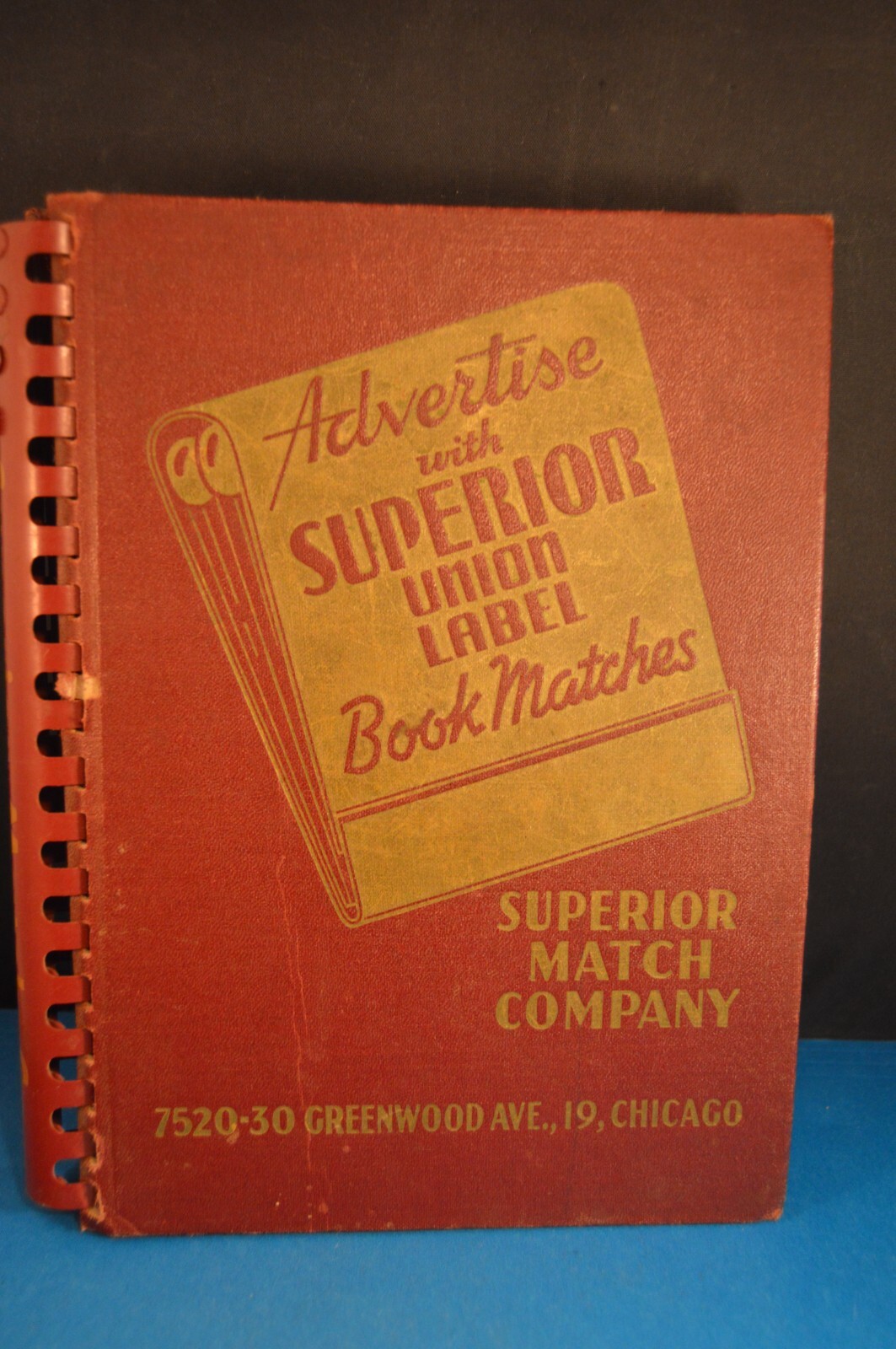SUPERIOR MATCH COMPANY One-Of-A-Kind SALESMAN\'S BOOK Matchcover matchbook cover