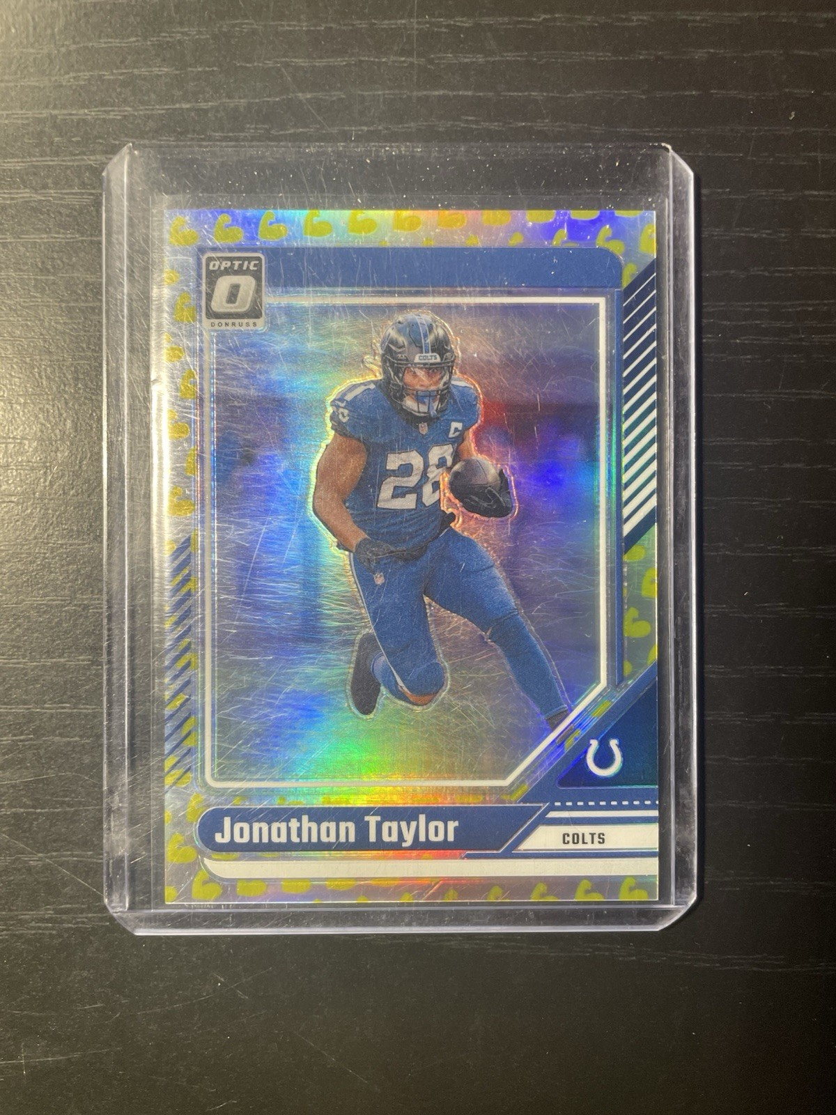 2024 Optic Johnathan Taylor Flex Emoji /149 #83 Indianapolis Colts SP
