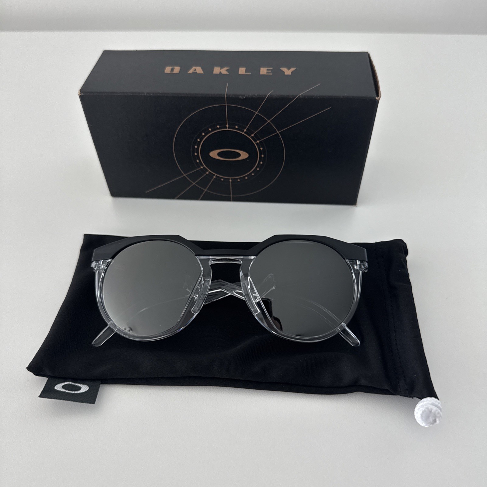 Oakley HSTN Sunglasses OO9242 Matte Black Clear Prizm Polarized 