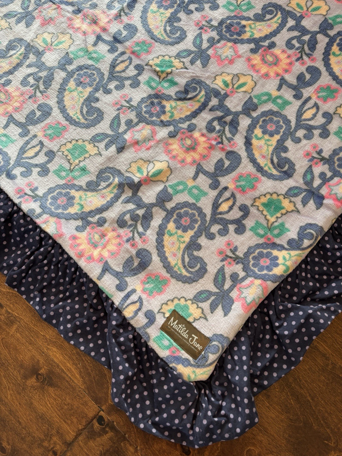 Matilda Jane Moments with You perfect paisley Lavender Floral Throw NWOT Matilda Jane Moments with You perfect paisley Lavender Floral Throw NWOT