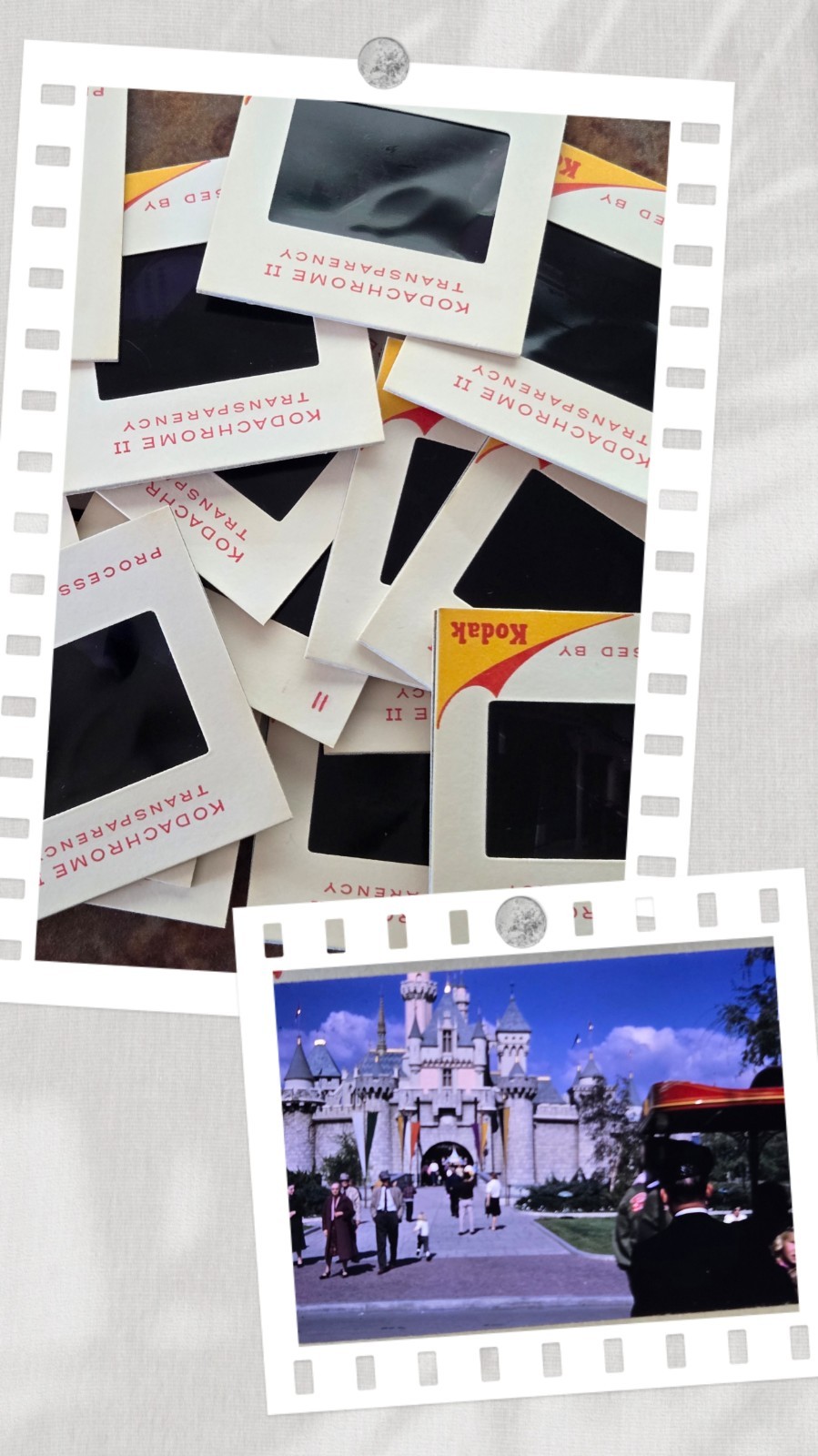 Vintage 1962 Disneyland 35mm Slides Lot Of 18 Castle-Tea Cups-Monorail-Submarine