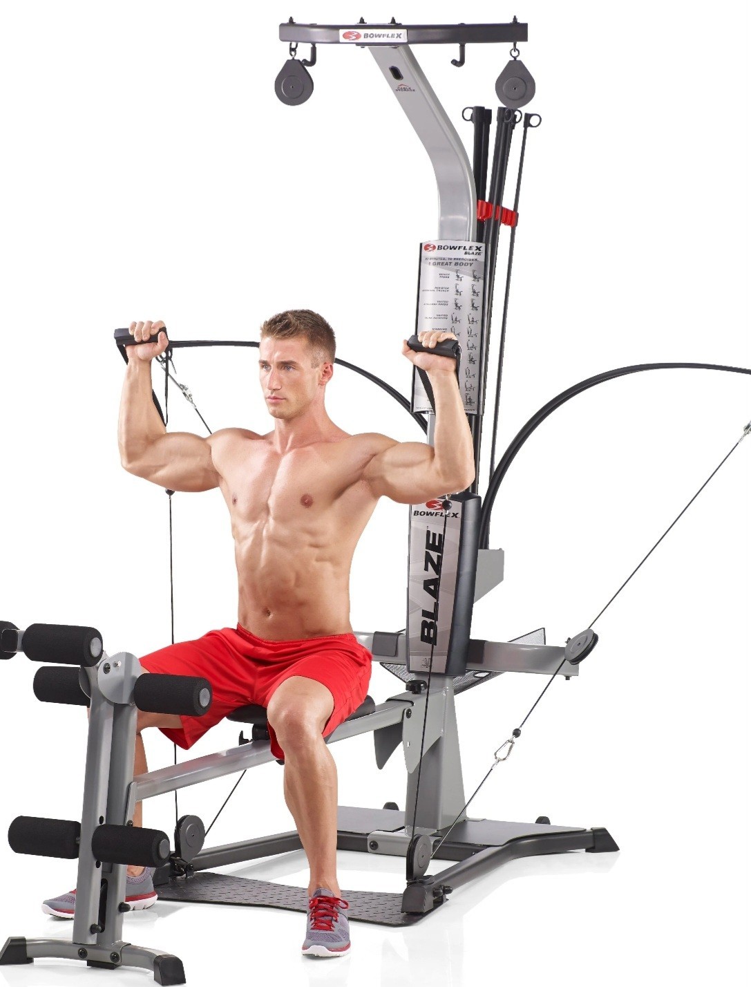 Bowflex Blaze Adjustable Home Gym w/ Chest Press Lat Pull Down Leg Ext 210lb