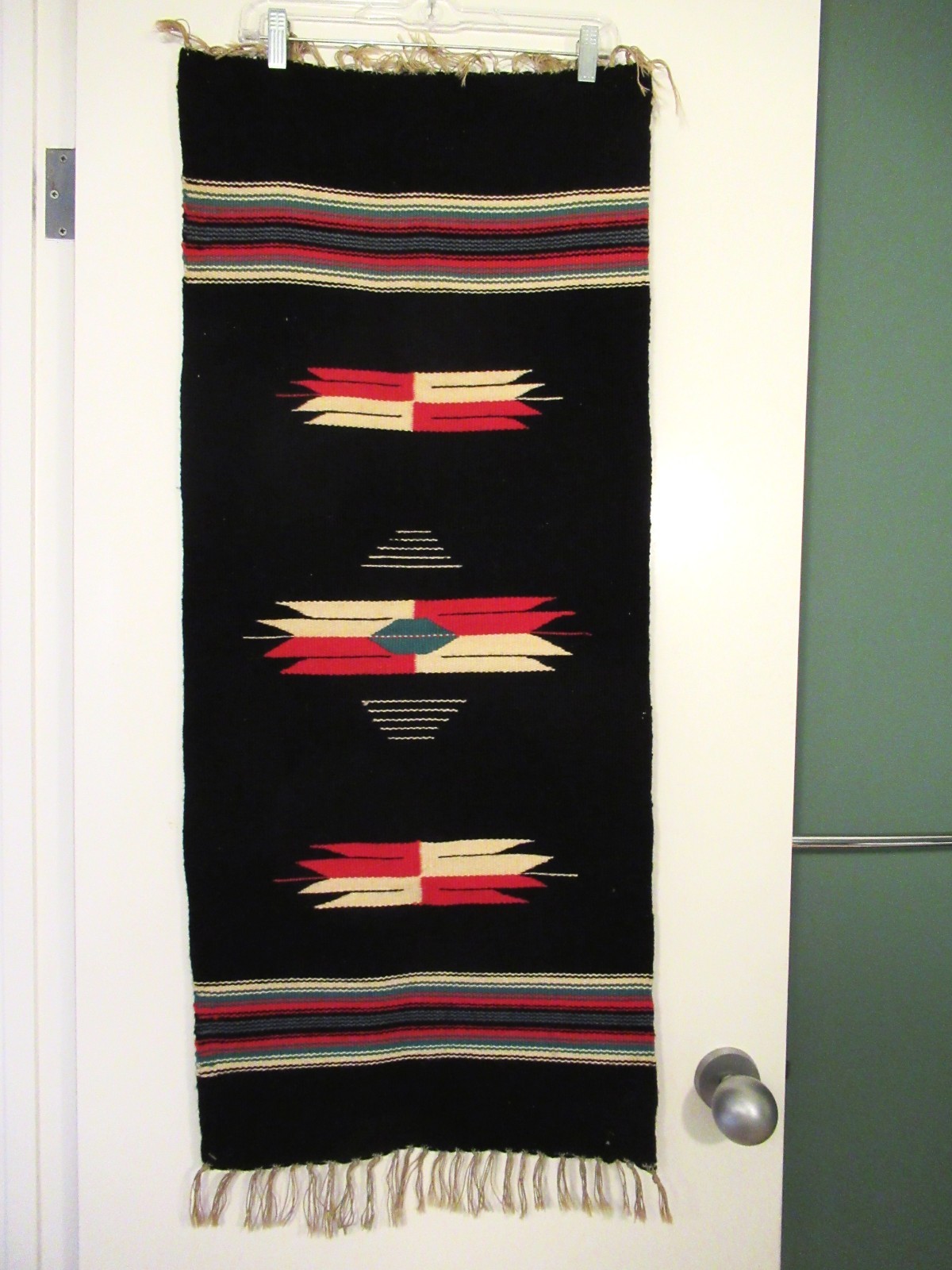Vintage Chimayo Woven Wall Hanging/Rug Native American New Mexico 41