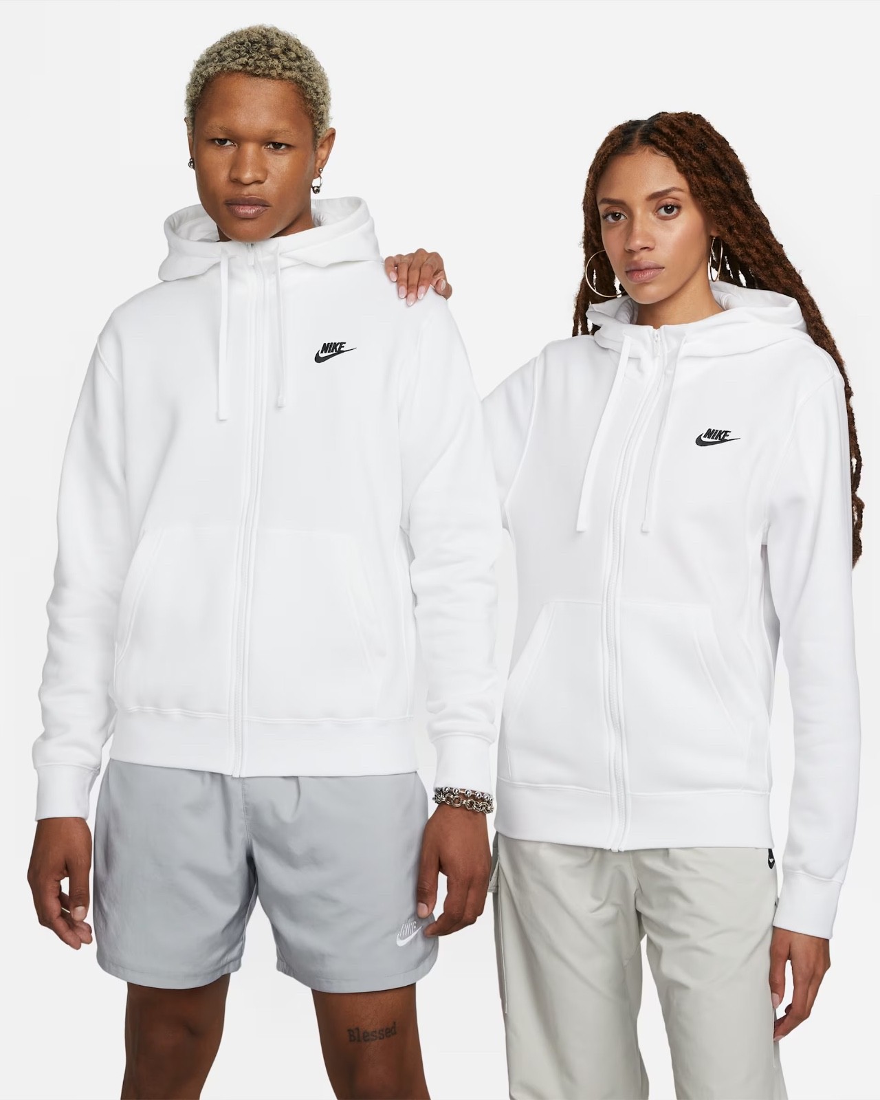 nike zip up hoodie mens medium