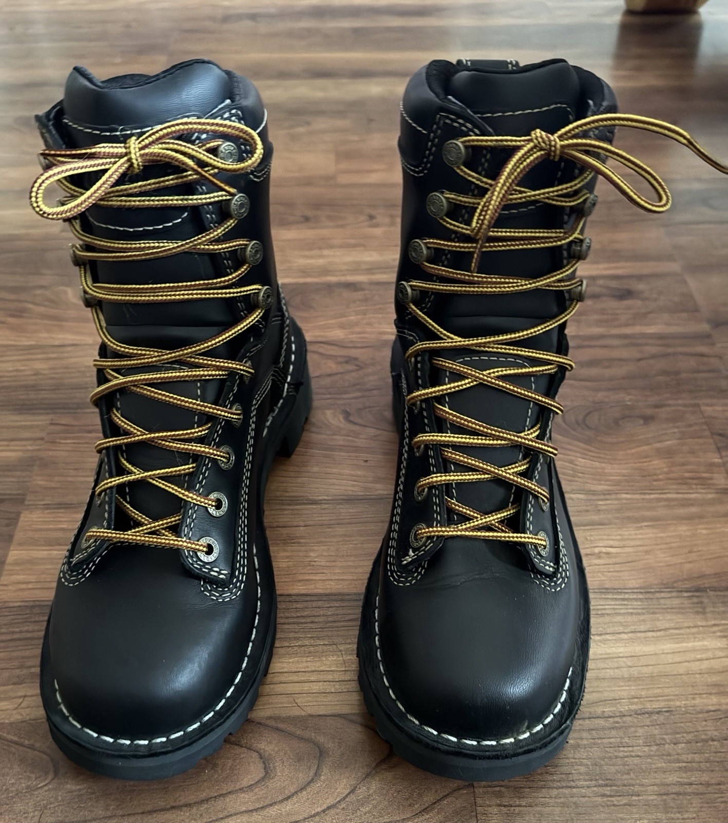 Women’s boots: Danner Quarry, 7” black in color, size 8.5, Gore-Tex, Ortholite