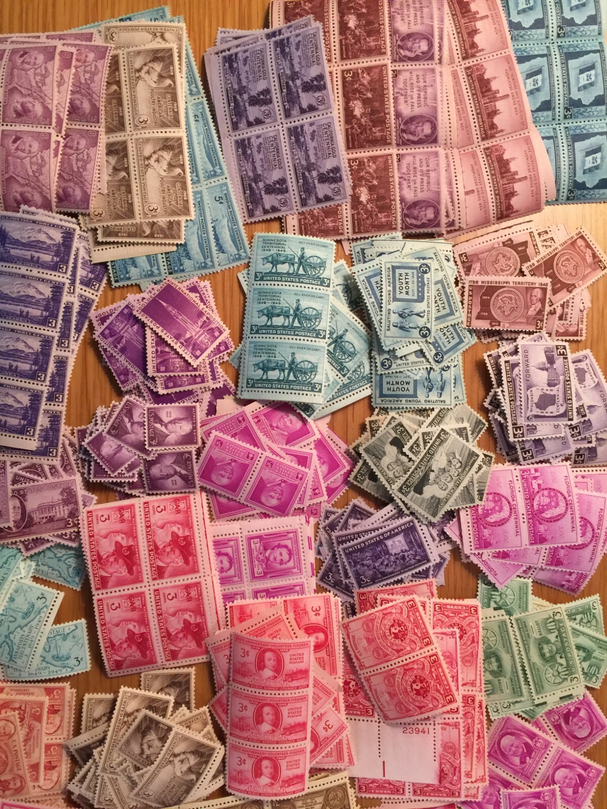 USA, 1940\'S, 1950\'S, MINT NH, LOT OF 40+ ALL DIFFERENT, COLLECTION